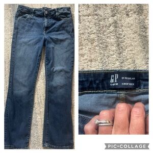 GAP Blue Ankle Cropped Jeans